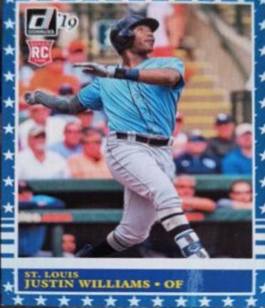 Justin Williams #215 Baseball Cards 2019 Panini Donruss