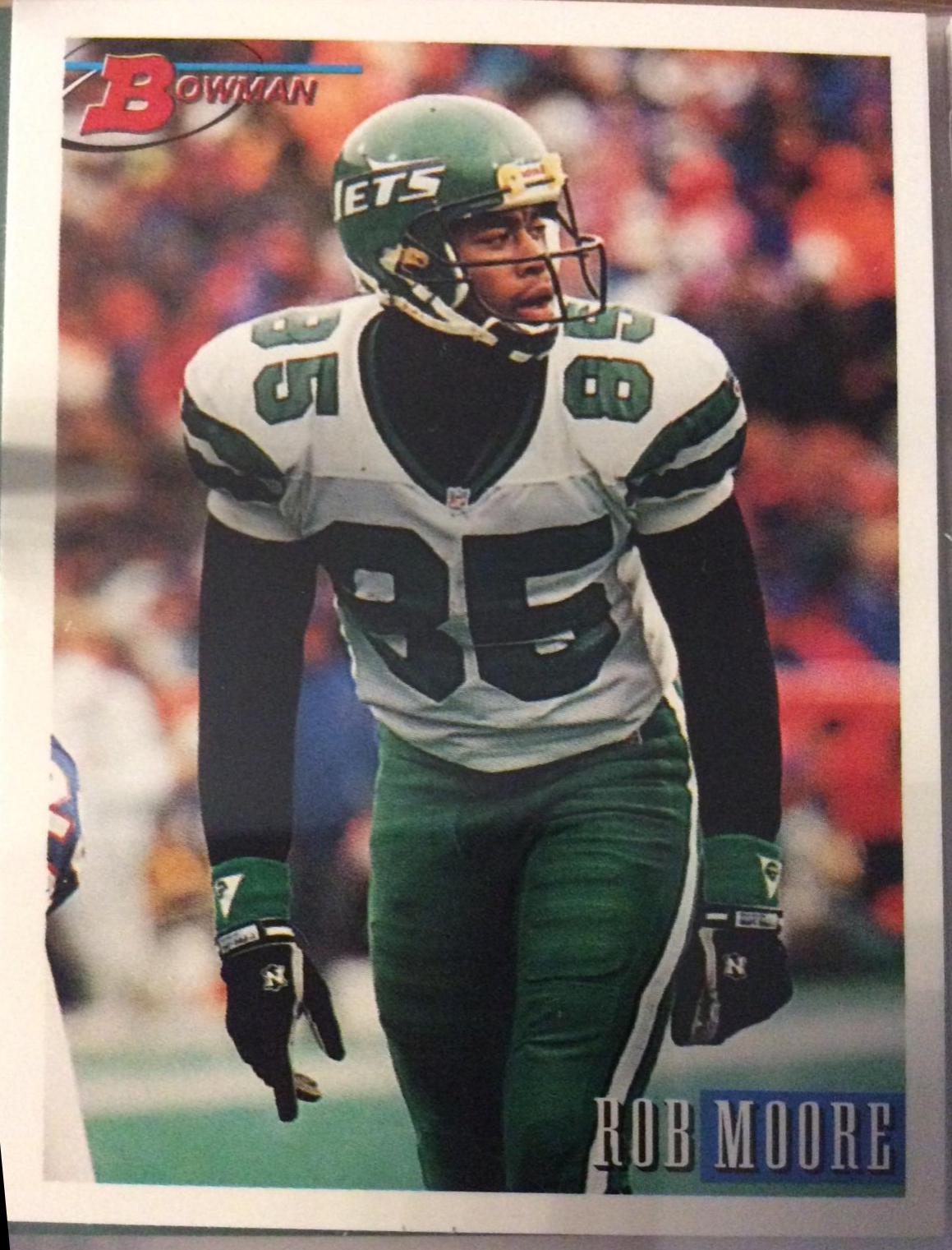 Rob Moore #17 Football Cards 1993 Bowman