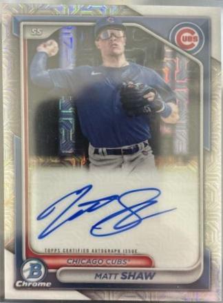 Matt Shaw [Yellow Mojo Refractor] #BMA-MS