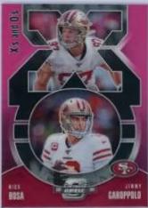 Nick Bosa, Jimmy Garoppolo #XO-23 Football Cards 2020 Panini Contenders Optic Xs and Os