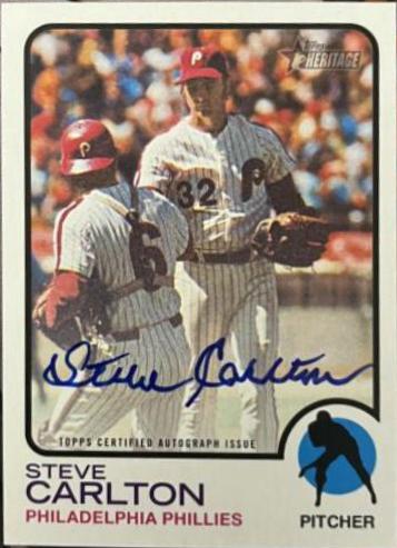 Steve Carlton #ROA-SC 2022 Topps Heritage Baseball Real One Autographs