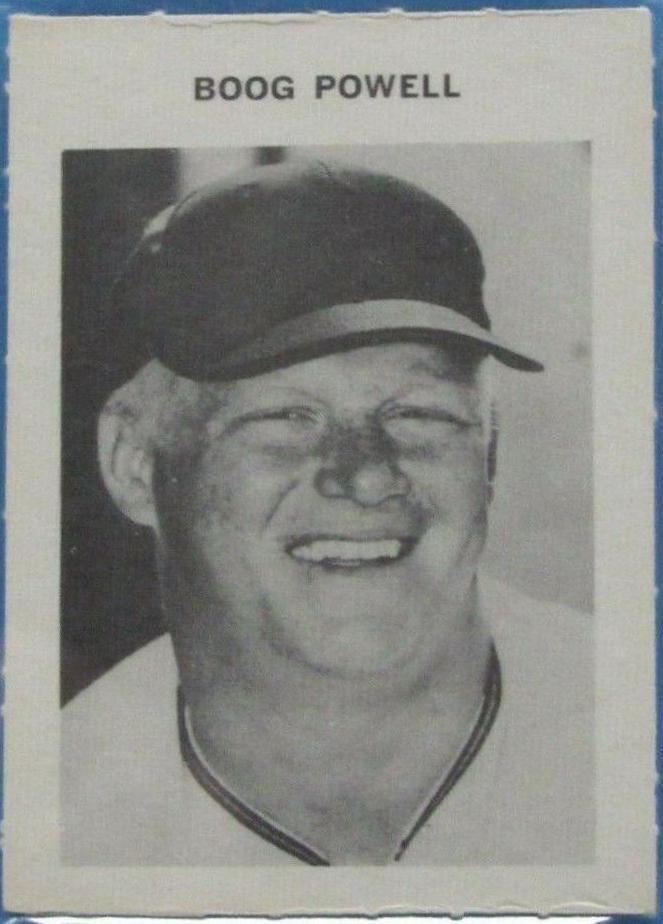 Boog Powell Baseball Cards 1969 Milton Bradley