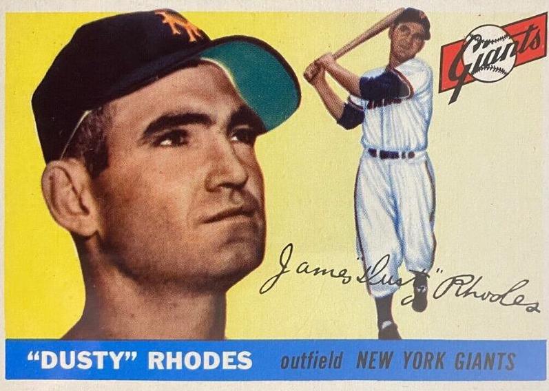 Dusty Rhodes #1 Baseball Cards 1955 Topps