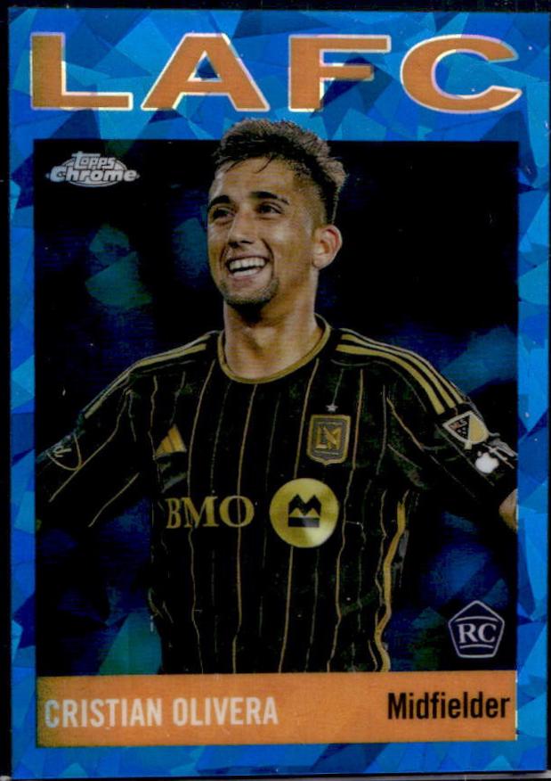 Cristian Olivera #64T-8 Soccer Cards 2024 Topps Chrome Sapphire MLS 1964 Football