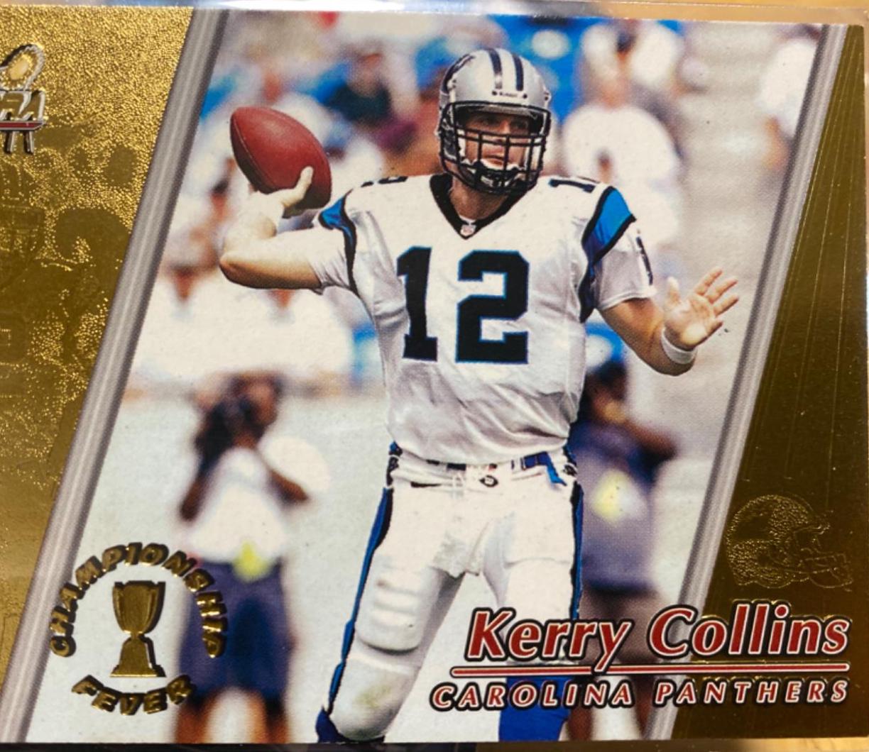 Kerry Collins #4 Football Cards 1998 Pacific Aurora Championship Fever