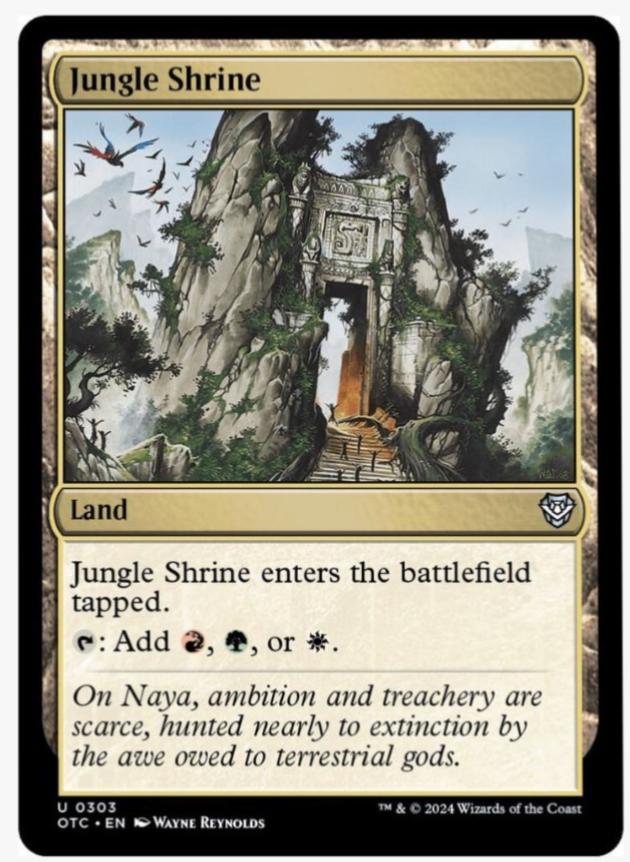 Jungle Shrine (Magic Outlaws of Thunder Junction Commander)