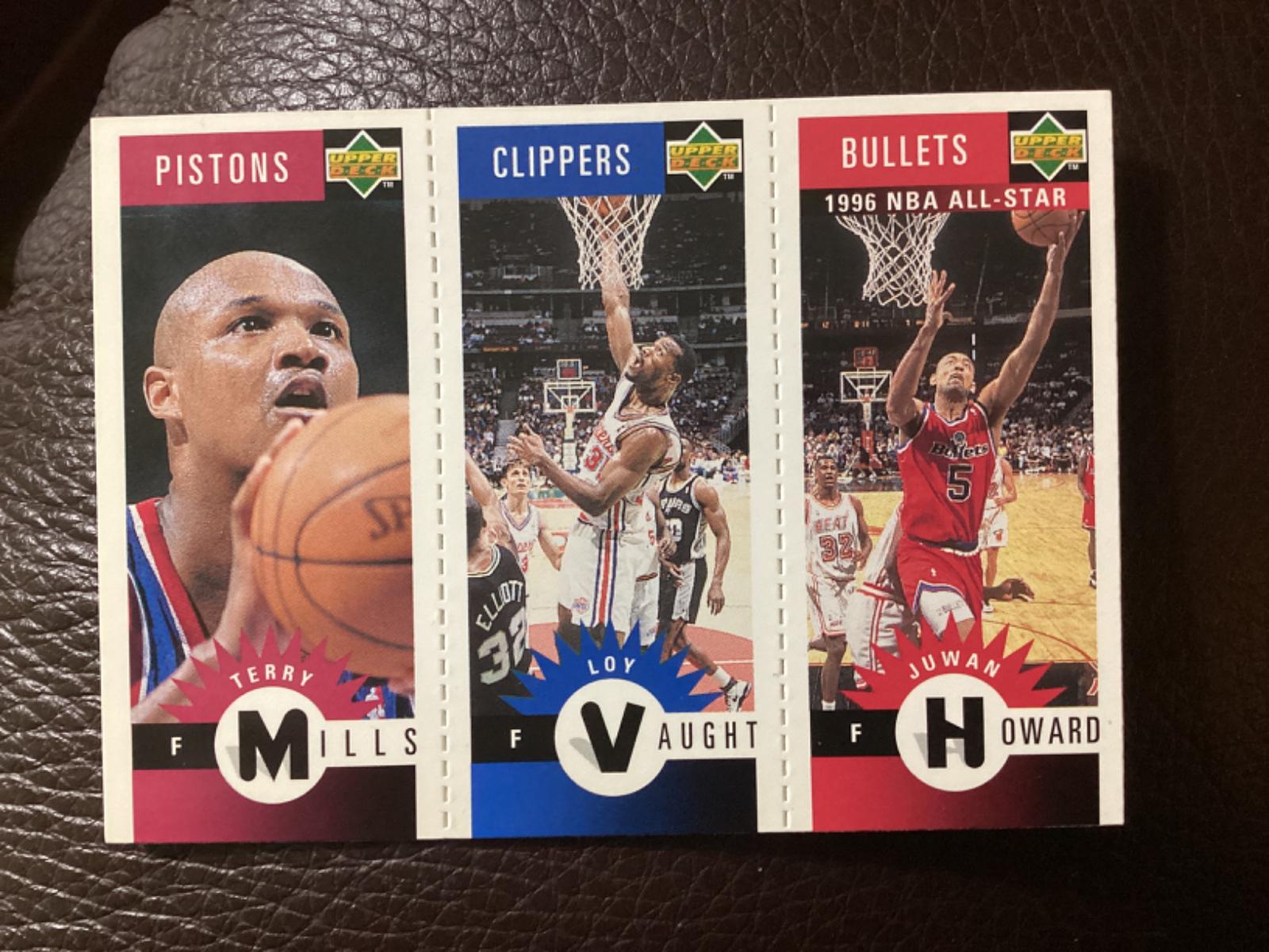 Howard, Vaught, Mills Basketball Cards 1996 Collector's Choice Mini