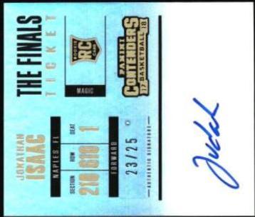 Jonathan Isaac [Horizontal Autograph the Finals] #106