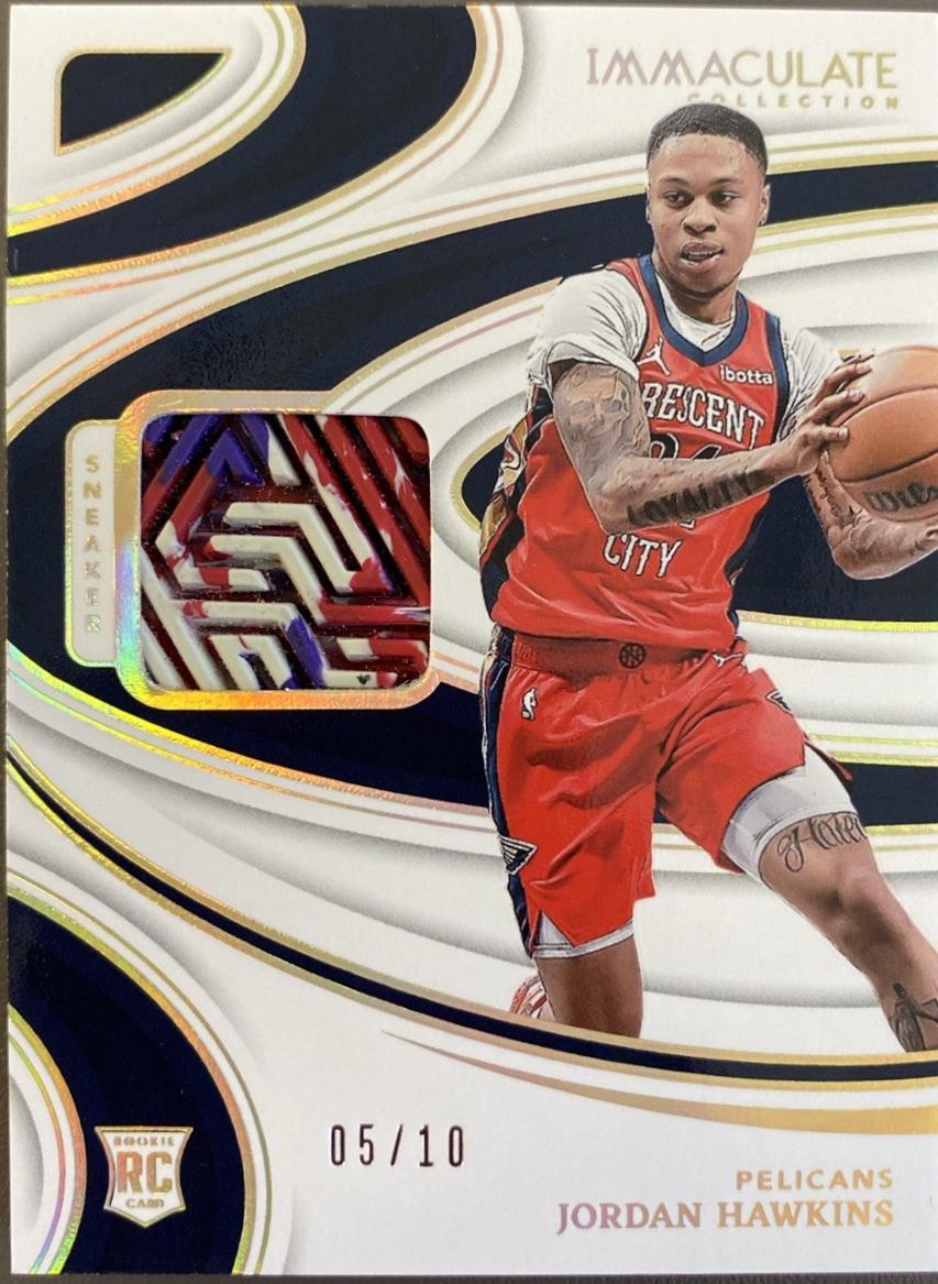 Jordan Hawkins #6 Basketball Cards 2023 Panini Immaculate Sneaker Swatch