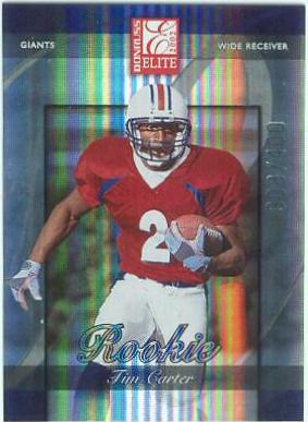 Tim Carter #162 2002 Panini Donruss Elite Football