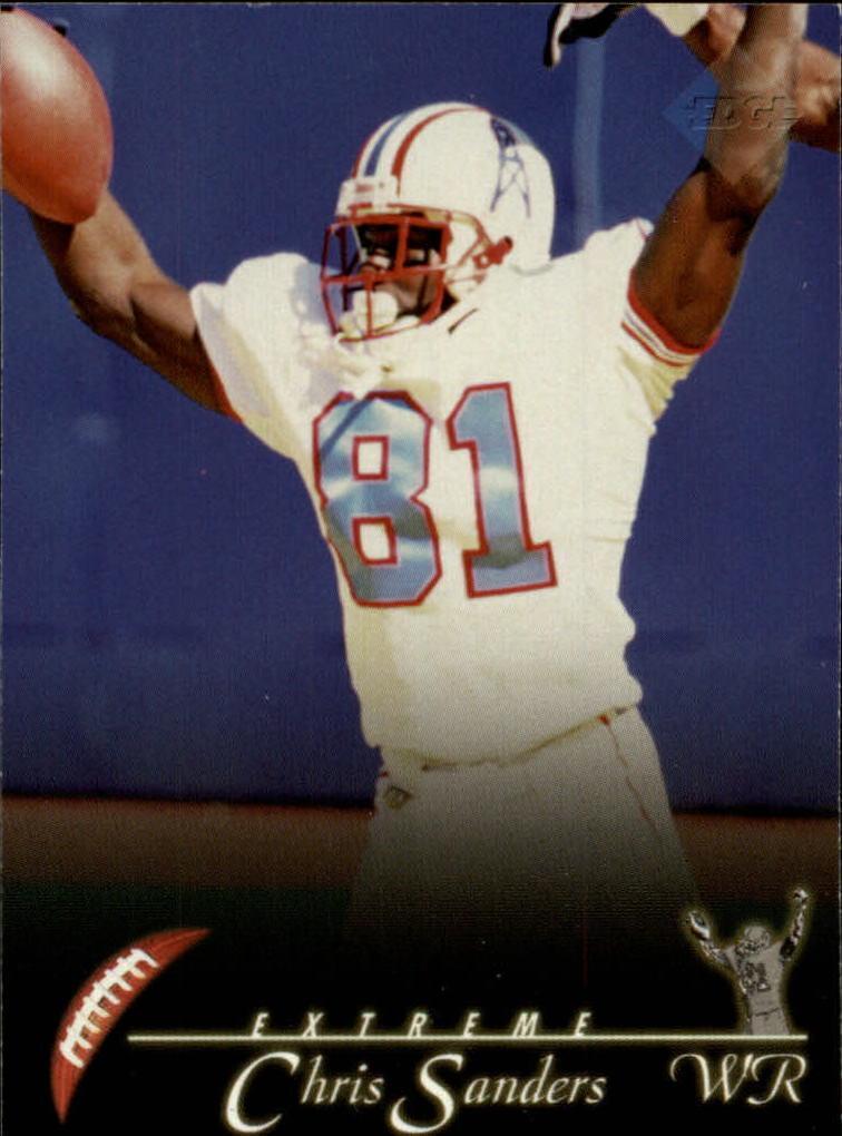 Chris Sanders #67 Football Cards 1997 Collector's Edge Extreme