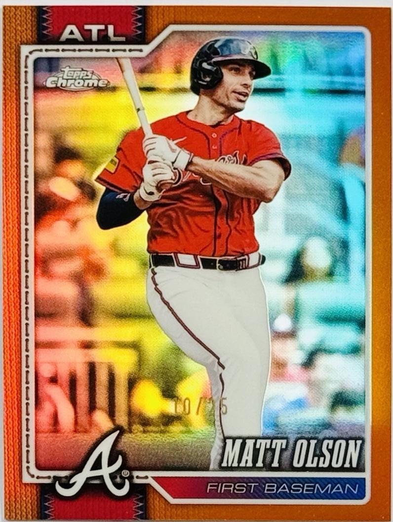 Matt Olson [Orange Refractor] (2026 Topps Chrome)