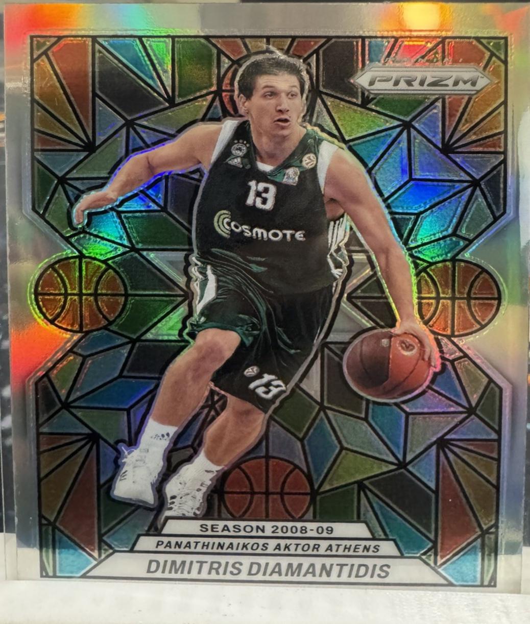 Dimitris Diamantidis #6 Basketball Cards 2024 Panini Prizm EuroLeague Stained Glass