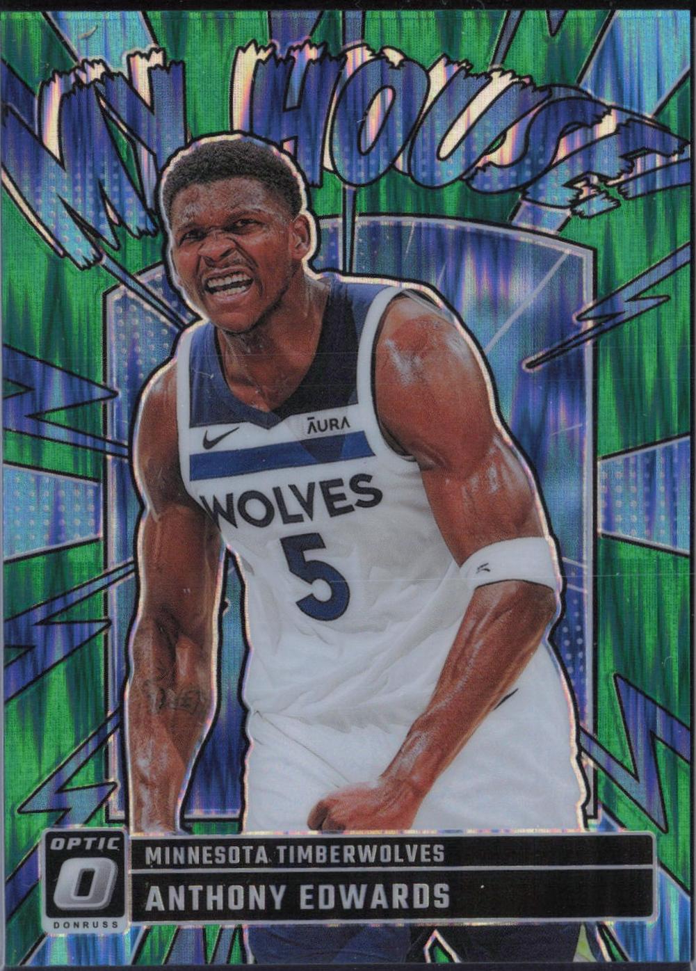 Anthony Edwards [Green Shock] #2 Prices | 2024 Panini Donruss 