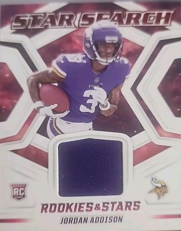 Jordan Addison #SS-JA Football Cards 2023 Panini Rookies & Stars Star Search