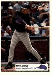 Mark Grace #93 Baseball Cards 2003 Fleer Double Header Prices