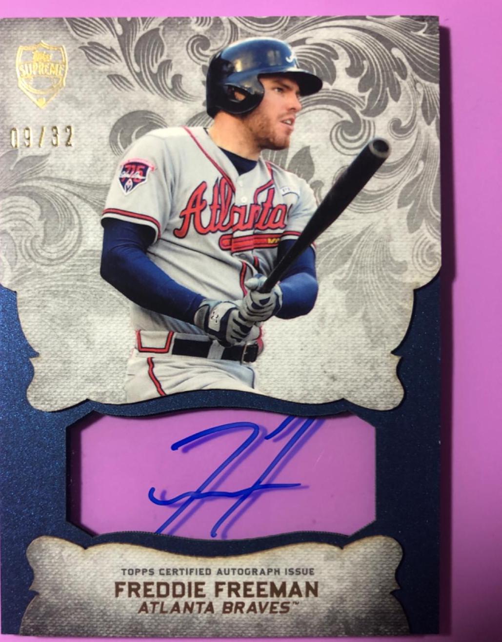 Freddie Freeman #SS-FF Baseball Cards 2015 Topps Supreme Styling Autographs