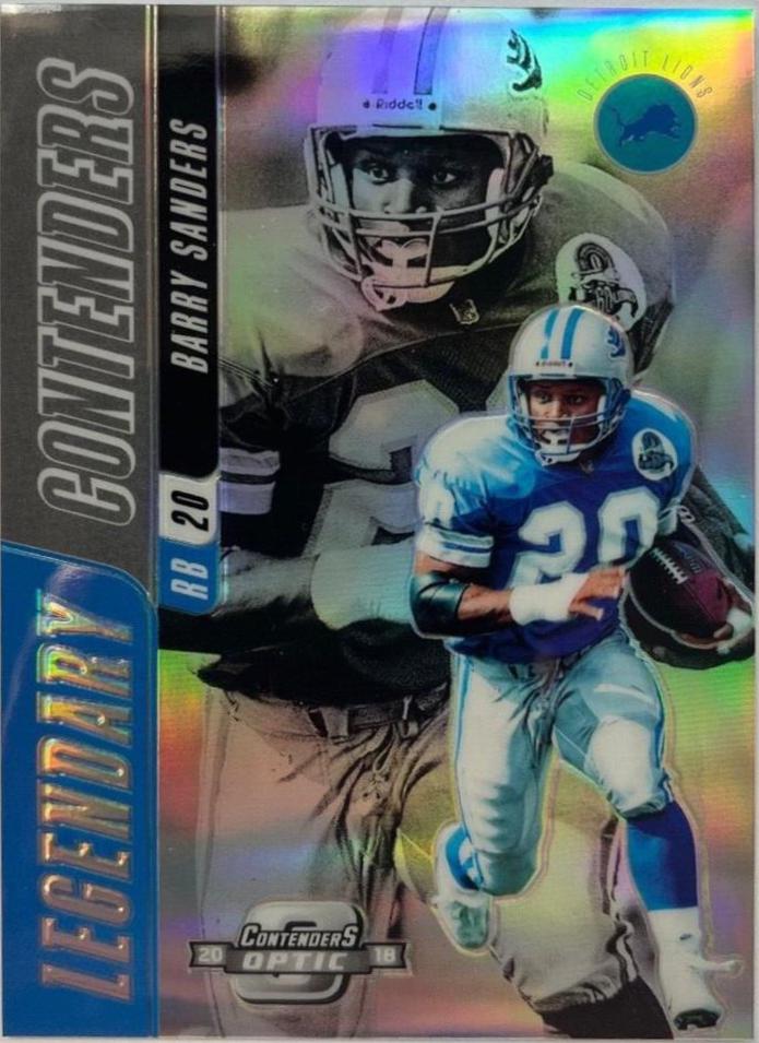 Barry Sanders #LC-BS Football Cards 2018 Panini Contenders Optic Legendary