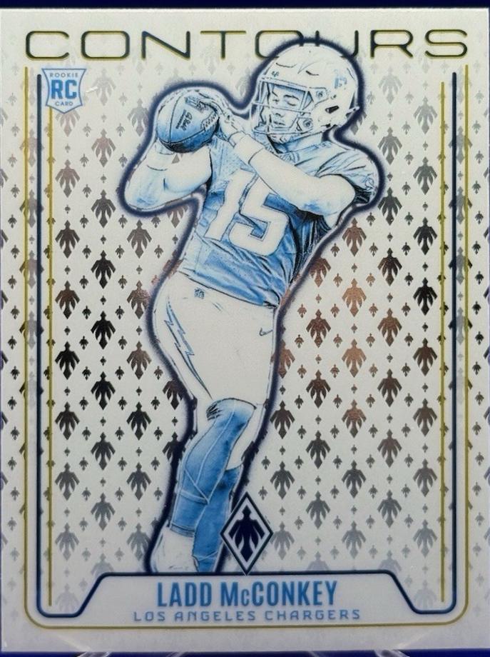 Ladd McConkey #29 Football Cards 2024 Panini Phoenix Contours