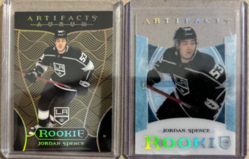 Jordan Spence #A-SE Hockey Cards 2022 Upper Deck Artifacts Aurum