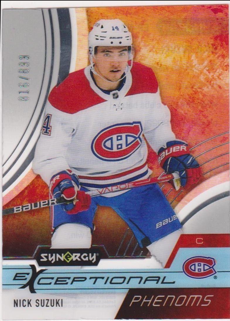 Nick Suzuki #EP-NS Hockey Cards 2021 Upper Deck Synergy Exceptional Phenoms
