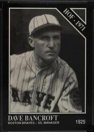 Dave Bancroft #17 Baseball Cards 1991 Conlon Collection