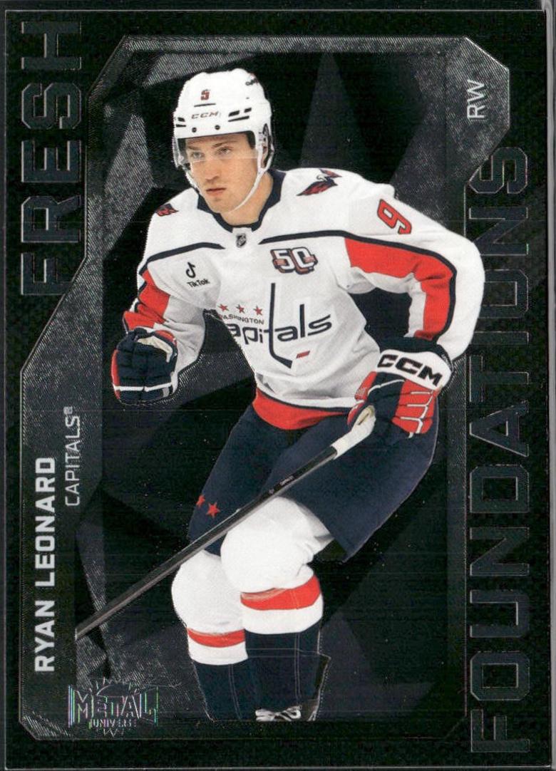 Ryan Leonard #FF-11 2025 Skybox Metal Universe Fresh Foundation Autograph Hockey