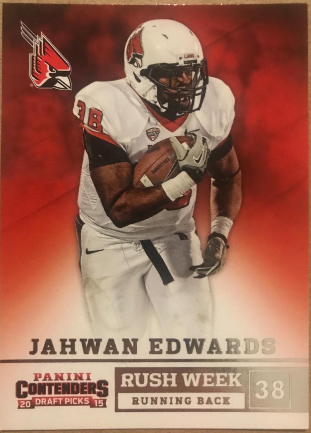 Jahwan Edwards #20 Football Cards 2015 Panini Contenders Draft Picks Rush Week