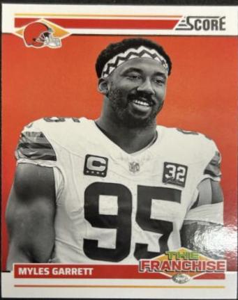 Myles Garrett #8 Football Cards 2024 Panini Score The Franchise
