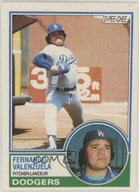 Fernando Valenzuela #40 Baseball Cards 1983 O Pee Chee
