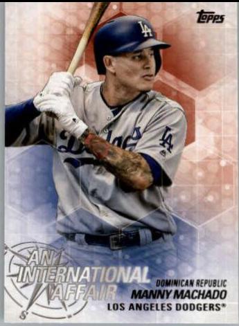 Manny Machado #IA-18 Baseball Cards 2018 Topps Update an International Affair