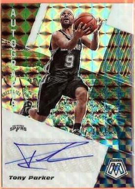 Tony Parker #AM-TPK Basketball Cards 2019 Panini Mosaic Autographs