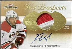 Ryan Murphy [White Hot Jumbo Patch Autograph Patch] #151 Hockey Cards 2013 Fleer Showcase Prices