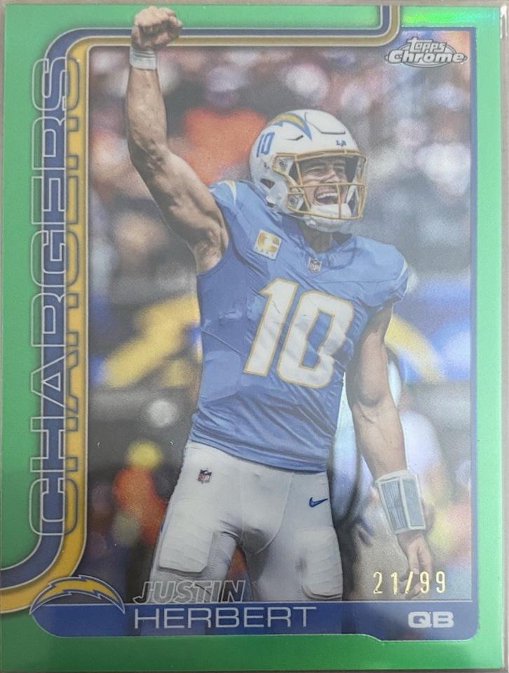Justin Herbert [Football Leather Green] #158
