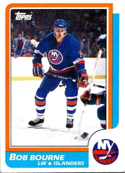 Bob Bourne #14 Hockey Cards 1986 Topps