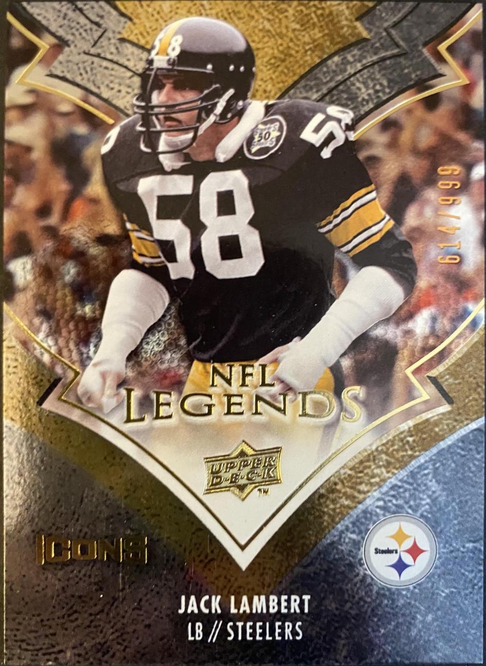 Jack Lambert #LEG11 2008 Upper Deck Icons NFL Legends