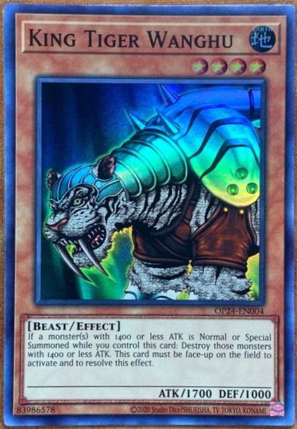 King Tiger Wanghu OP24-EN004 YuGiOh OTS Tournament Pack 24