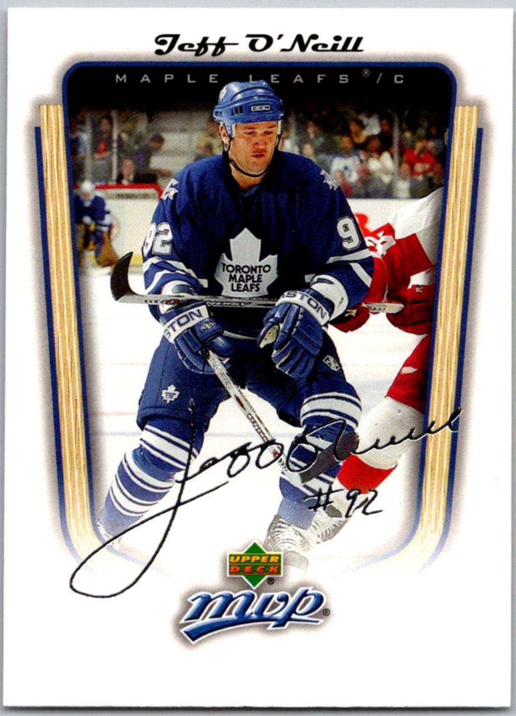 Jeff O'Neill #366 2005 Upper Deck MVP Hockey