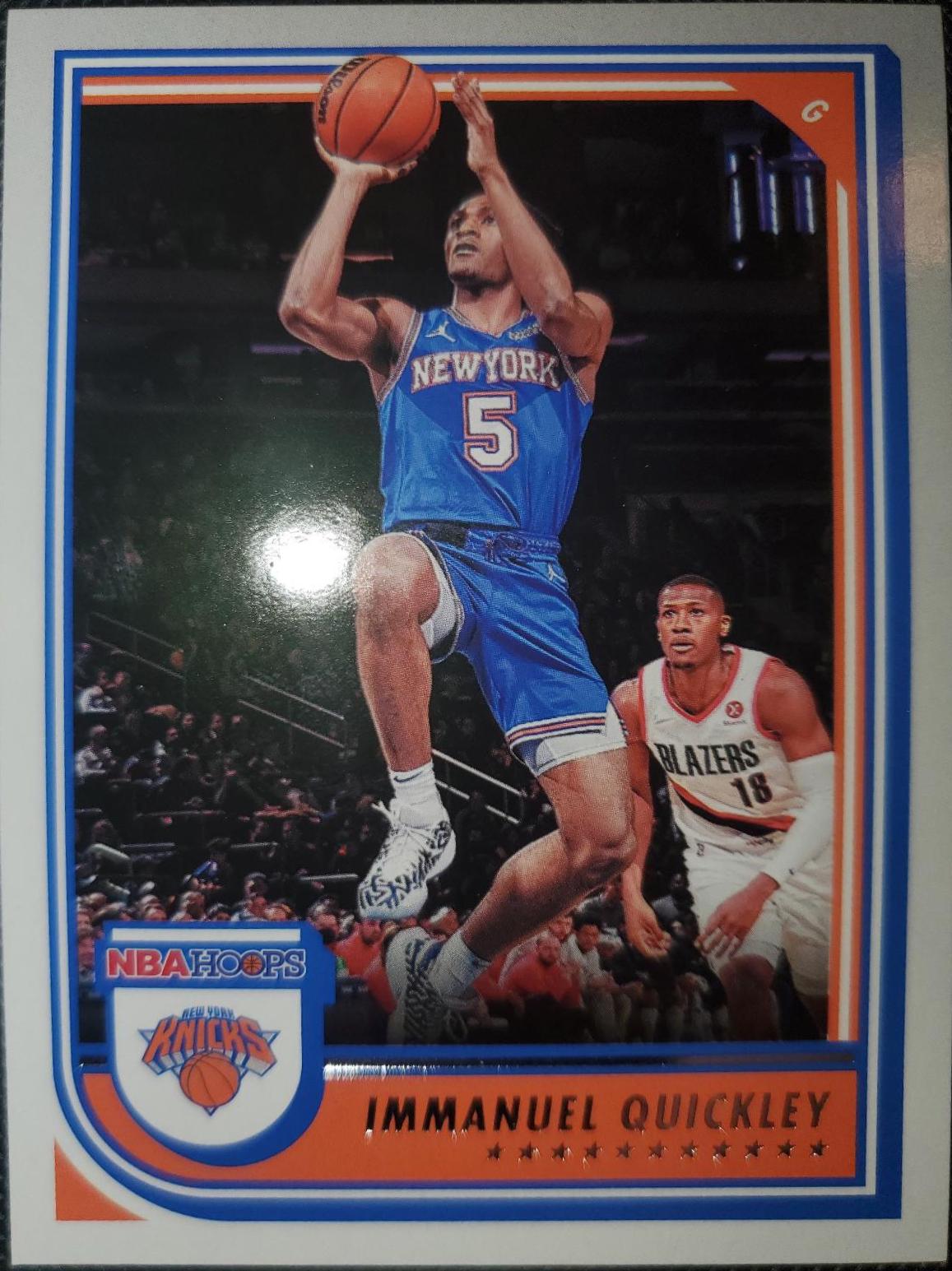 Immanuel Quickley #28 Basketball Cards 2022 Panini Hoops