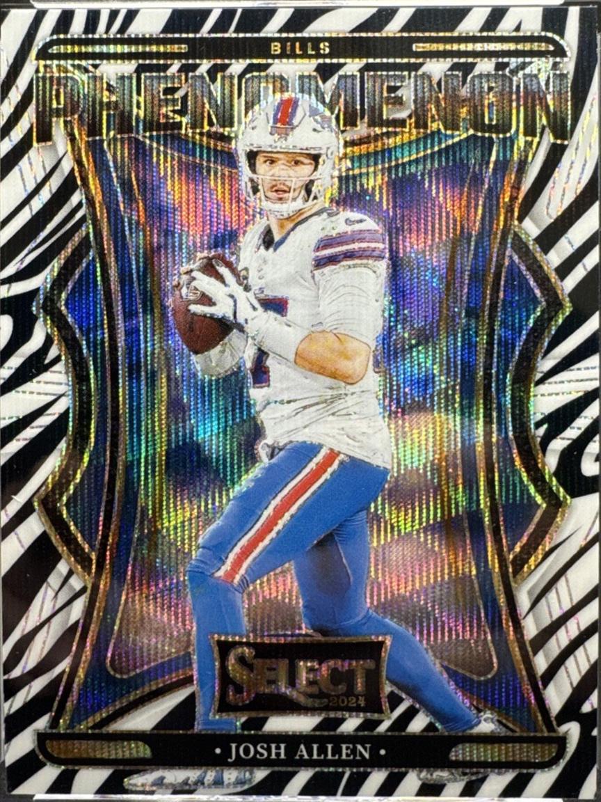 Josh Allen [Zebra Prizm] #25 Prices | 2024 Panini Select