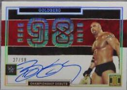 Goldberg #CD-GLB Wrestling Cards 2022 Panini Impeccable WWE Championship Debut Autographs