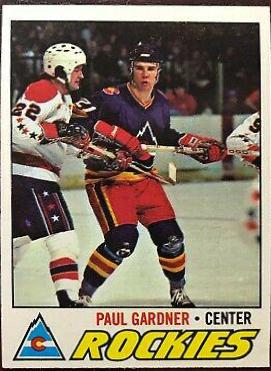 Paul Gardner #24 Hockey Cards 1977 Topps