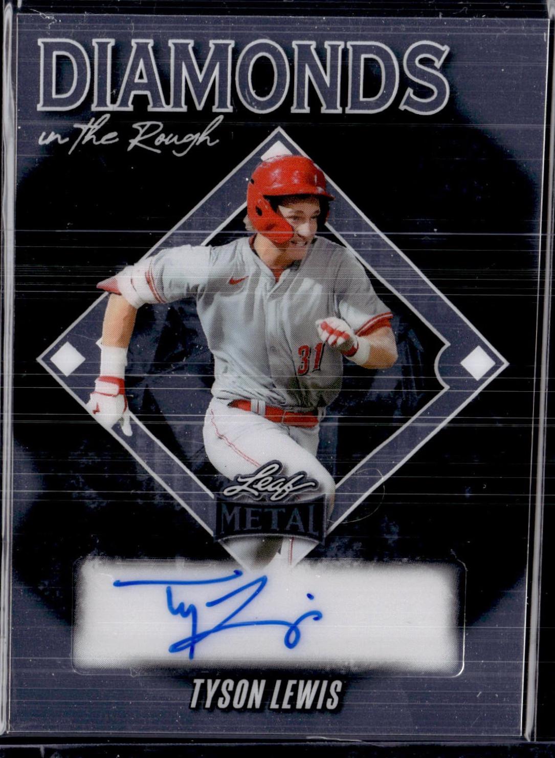 Tyson Lewis #DR-TL1 2025 Leaf Metal Baseball Diamond in the Rough