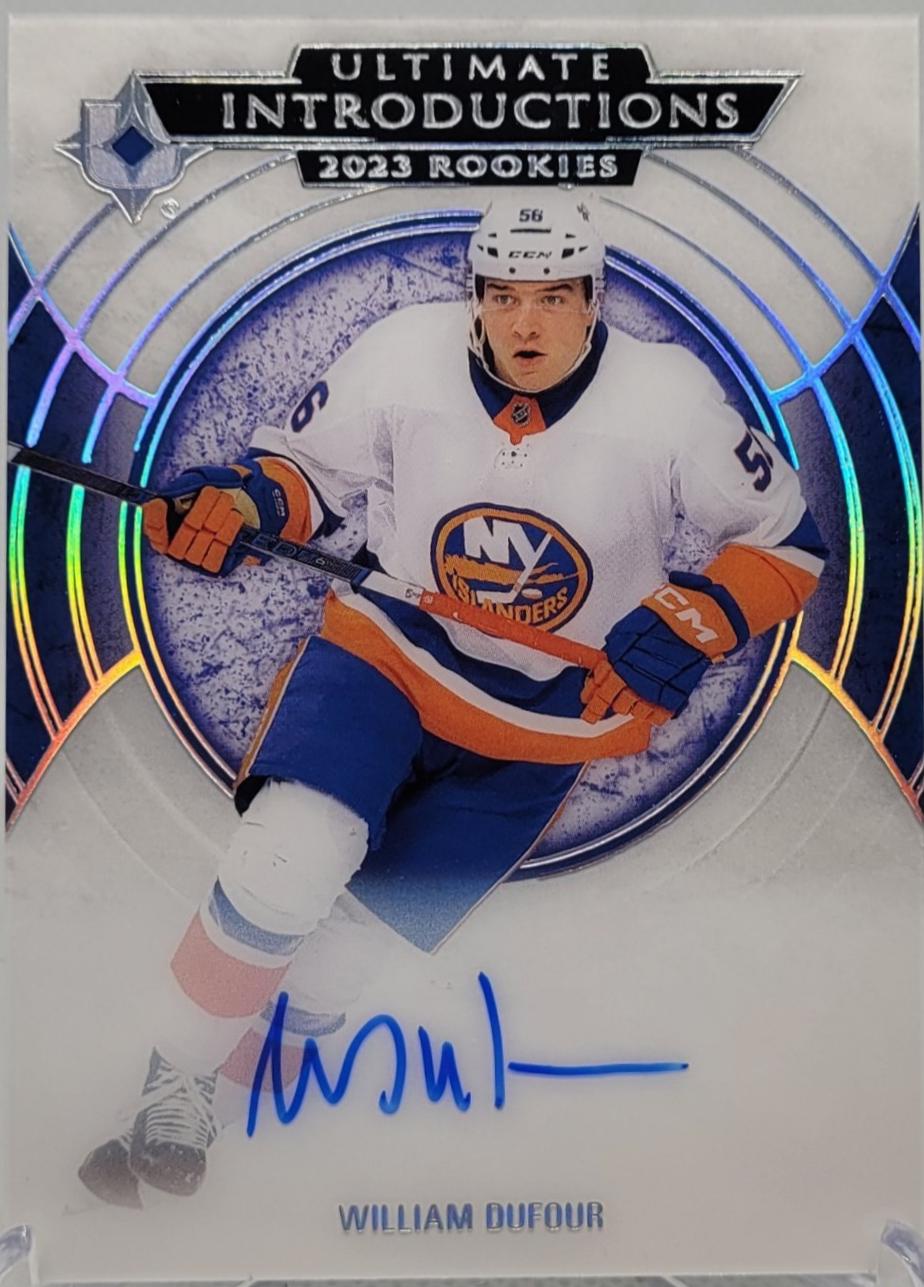 William Dufour #UI-63 2023 Upper Deck Ultimate Collection Introductions Autograph Hockey