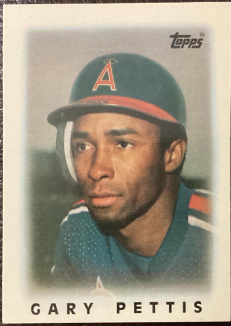 Gary Pettis #7 Baseball Cards 1986 Topps Mini League Leaders