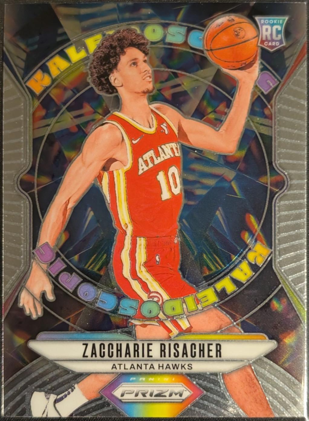 Zaccharie Risacher #7 Basketball Cards 2024 Panini Prizm Kaleidoscopic