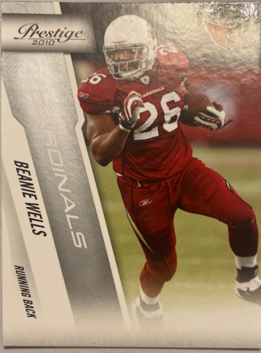 Beanie Wells #2 Football Cards 2010 Panini Prestige
