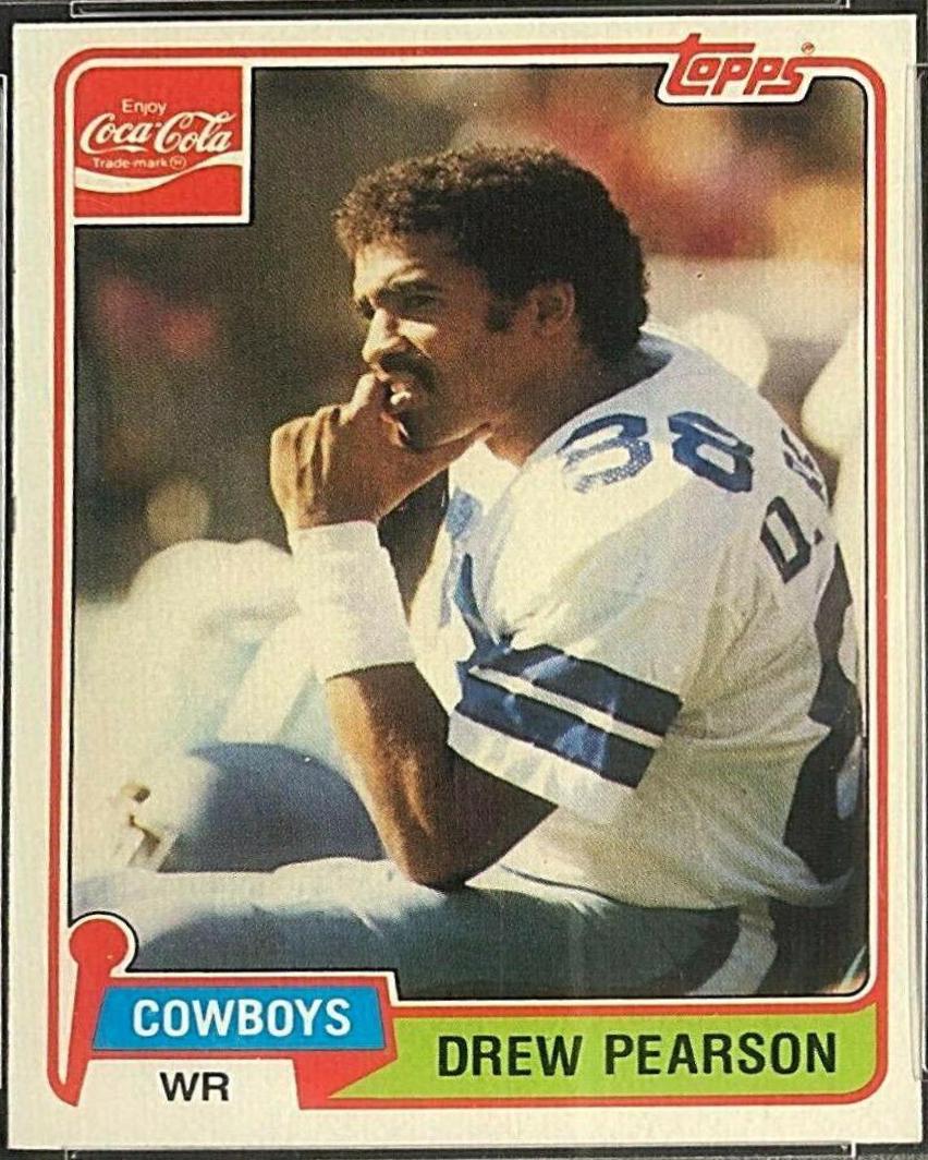 Drew Pearson #8 Football Cards 1981 Topps Coke