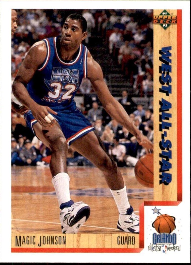 Magic Johnson #464 Basketball Cards 1991 Upper Deck