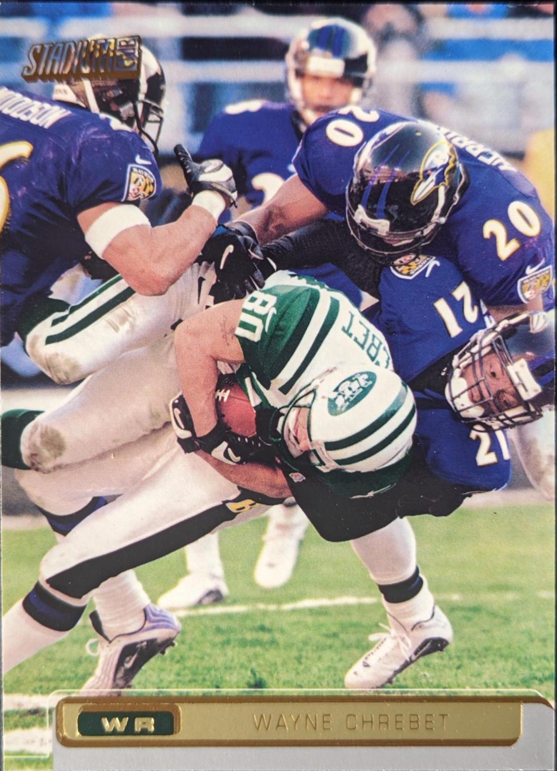 Wayne Chrebet #4 Football Cards 2001 Stadium Club